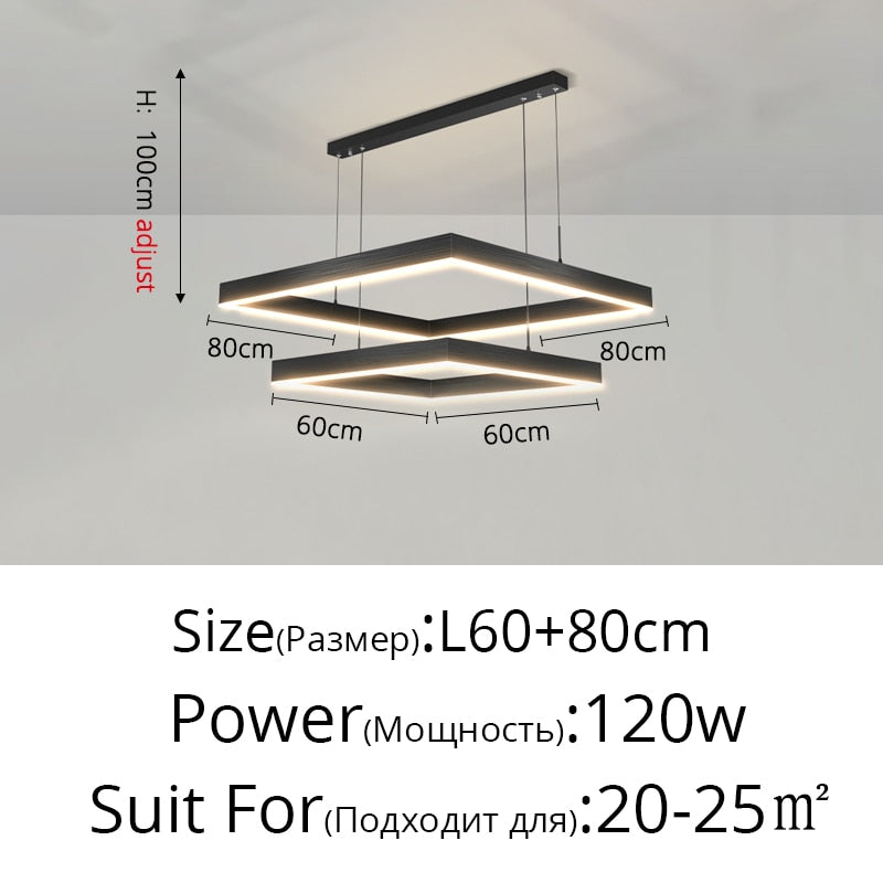 Modern Simplicity Led Ceiling Chandelier for Living Room Bedroom Indoor Lighting Pendant Light Celing Lamp Fixtures Home Decor