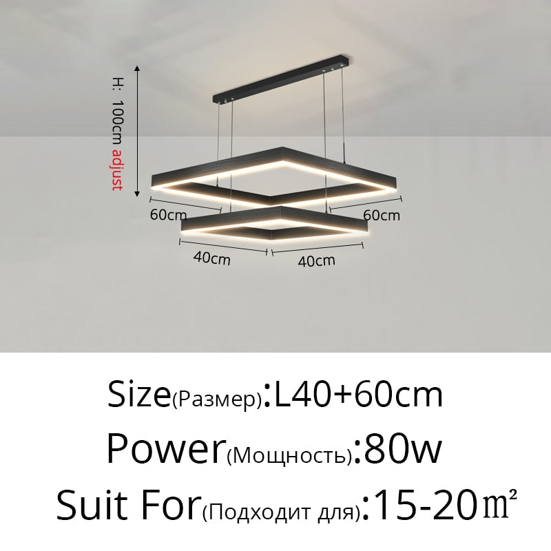 Modern Simplicity Led Ceiling Chandelier for Living Room Bedroom Indoor Lighting Pendant Light Celing Lamp Fixtures Home Decor