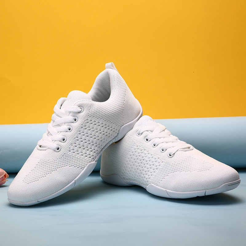 852 Women's cheerleading shoes, white aerobics shoes, children's fitness shoes, gymnastics shoes, women's dance shoes