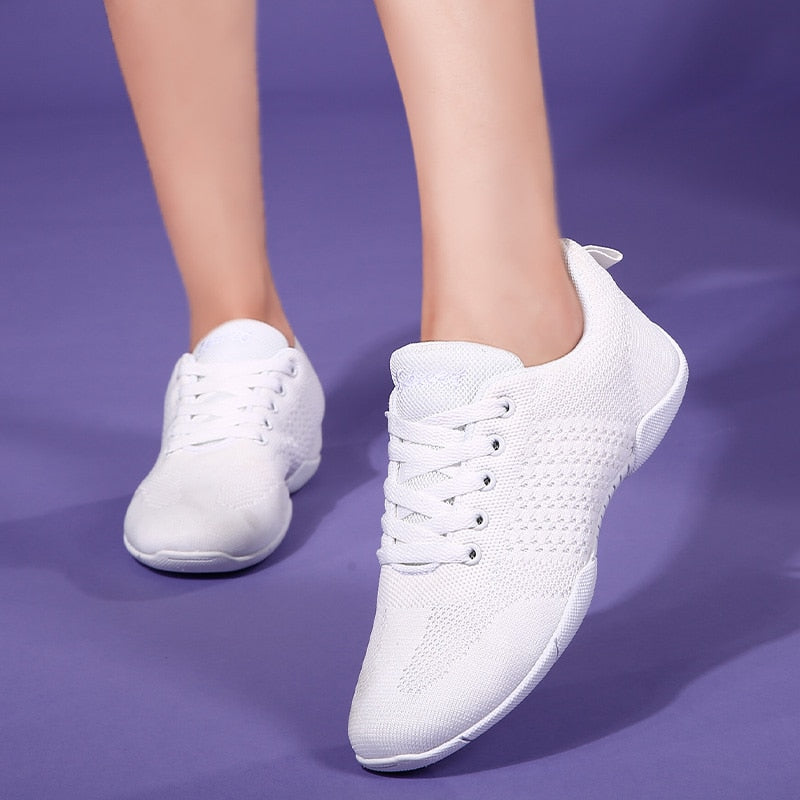852 Women's cheerleading shoes, white aerobics shoes, children's fitness shoes, gymnastics shoes, women's dance shoes