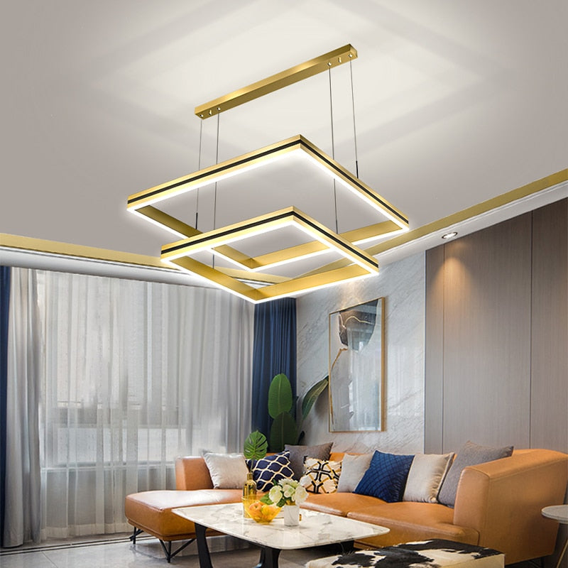 Modern Simplicity Led Ceiling Chandelier for Living Room Bedroom Indoor Lighting Pendant Light Celing Lamp Fixtures Home Decor