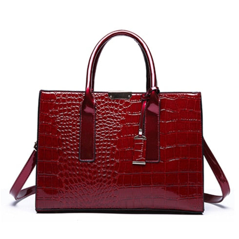 Luxury Womens Bags Designer Crocodile Pattern Shoulder Bag PU Leather Brand Woman Crossbody Casual Handbag Women Tote Bags Sac