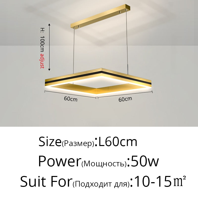 Modern Simplicity Led Ceiling Chandelier for Living Room Bedroom Indoor Lighting Pendant Light Celing Lamp Fixtures Home Decor