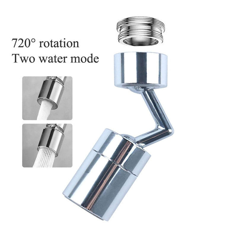 720°Rotatable Universal Splash Filter Faucet Sprayer Head Flexible Faucets Sprayer Bathroom Kitchen Tap Extender Adapter