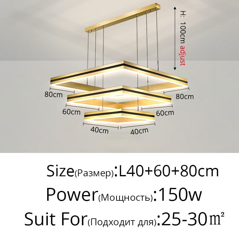 Modern Simplicity Led Ceiling Chandelier for Living Room Bedroom Indoor Lighting Pendant Light Celing Lamp Fixtures Home Decor