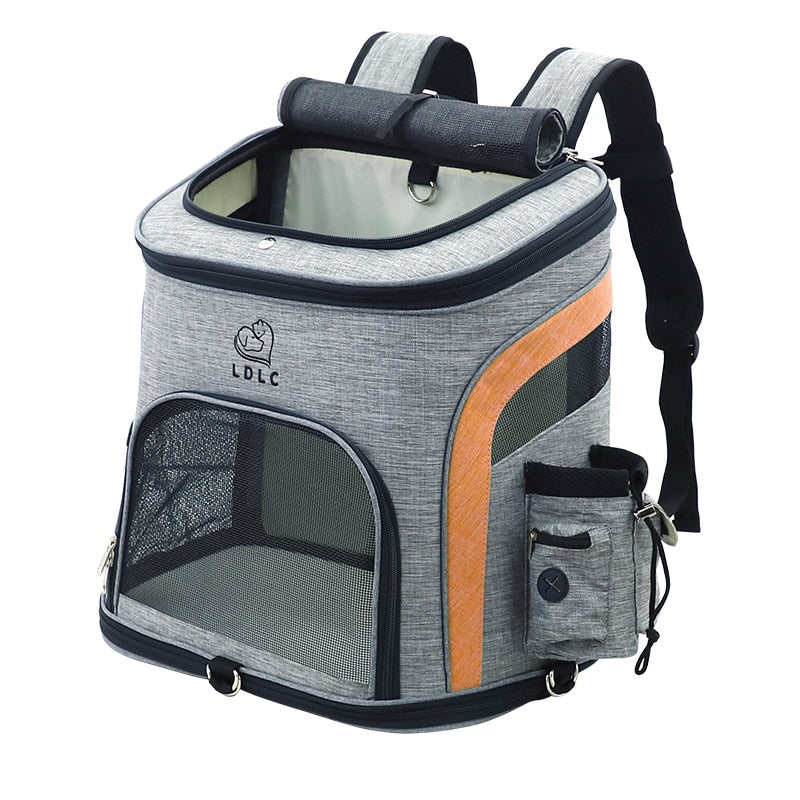Travel Bag Pet Sports Backpack Portable Collapsible Breathable Cattery Pet Backpack Medium Cat Dog Backpacks Bag Cat Toy