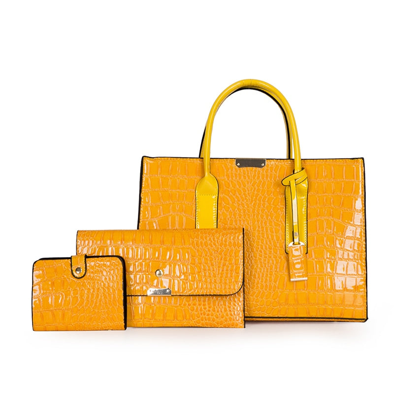 Luxury Womens Bags Designer Crocodile Pattern Shoulder Bag PU Leather Brand Woman Crossbody Casual Handbag Women Tote Bags Sac