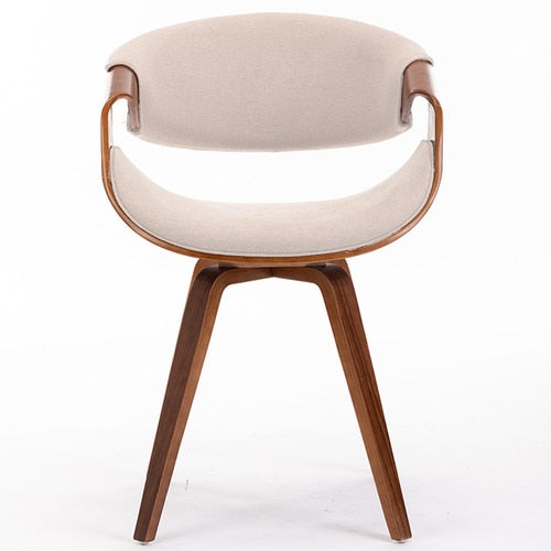 Nordic Dining Chair Kitchen Furniture Simple Dining Chairs Home Solid Wood Luxury Chair Leather Balcony Leisure Writing Chair