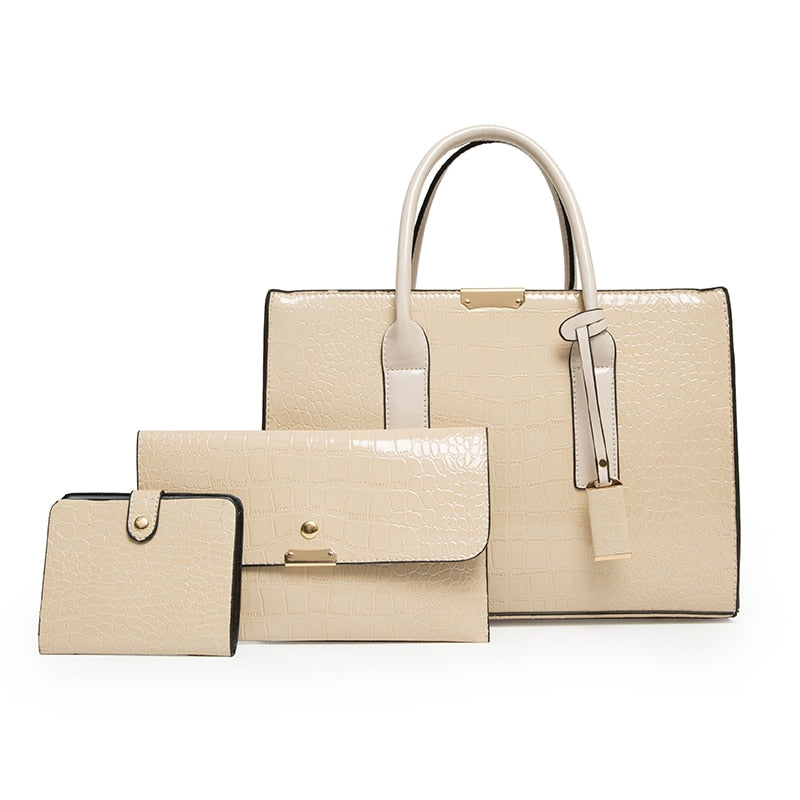Luxury Womens Bags Designer Crocodile Pattern Shoulder Bag PU Leather Brand Woman Crossbody Casual Handbag Women Tote Bags Sac