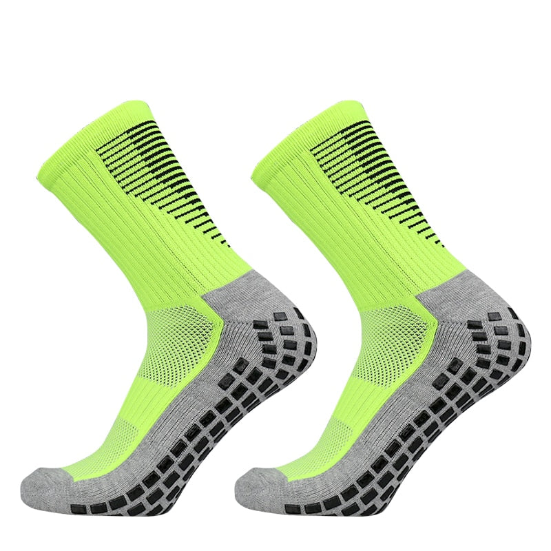 New Football Socks Men and Women Sports Socks Non-slip Silicone Bottom Soccer Basketball Grip Socks