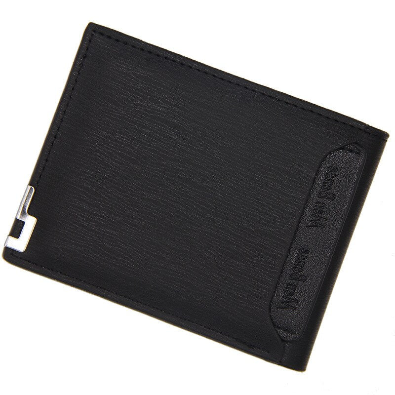 Direct Selling Customized Wallet Men 's Short Pu Leather Wallets Double Folding Custom Pattern Engraving Thanksgiving Purse