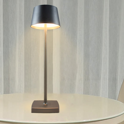 LED Aluminum Alloy Waterproof Desk Lamp Touch Dimming Rechargeable  Metal Table Lamps For Bar Living Room Reading Book Light