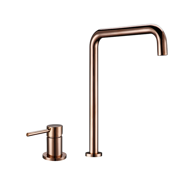 Modern Style Basin Mixer Tap Dual Holder Single Handle Fixed Basin Faucet Hot And Cold 2 Hole Kitchen Sink Mixer