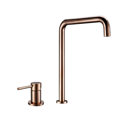 Modern Style Basin Mixer Tap Dual Holder Single Handle Fixed Basin Faucet Hot And Cold 2 Hole Kitchen Sink Mixer