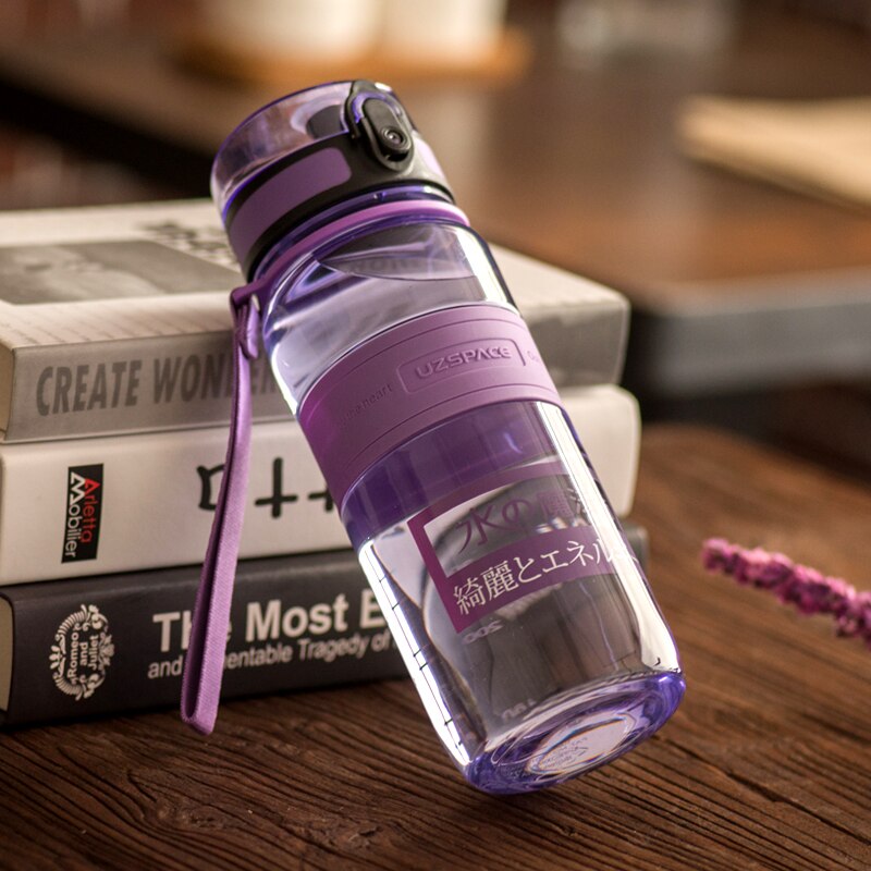 500/1000ML Sports Water Bottles BPA Free Portable LeakProof Shaker Outdoor Cold Juice Water Bottle Transparent Plastic Drinkware