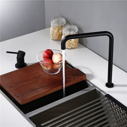 Modern Style Basin Mixer Tap Dual Holder Single Handle Fixed Basin Faucet Hot And Cold 2 Hole Kitchen Sink Mixer