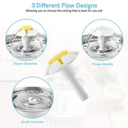 Cat Water Fountain Auto Filter USB Electric Mute Cat Drinking Bowl 1.6L Recirculate Filtring Drinker Water Dispenser Cat Health