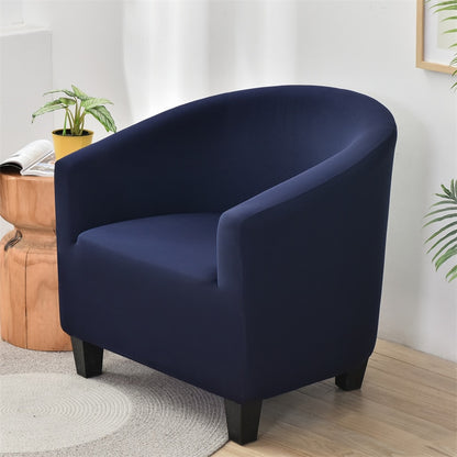 Solid Color Armchair Sofa Cover Stretch Washable Single Seater For Living Room Club Couch Slipcover Elastic Protector Cover 1PC