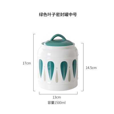 Japanese-style Ceramic Jars, Household Food Storage Jars, Sealed Jars, Kitchen Coffee Sugar Jars, Grain Storage Tanks, Tea Jars