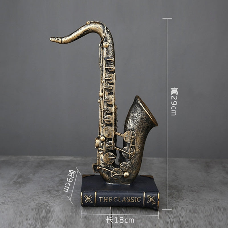 Family Figurines for Home Decor Accessories Morden Creative Band music character Bar Home decoration Crafts Gift for Friends