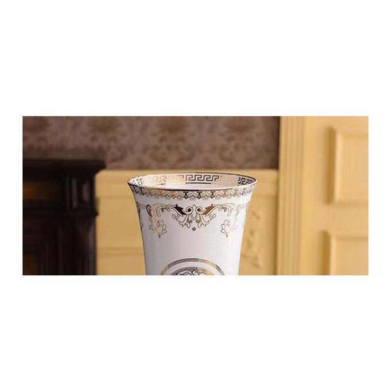 Luxury Ceramic Fashion Red Vase Simple Modern Porcelain Living Room Decoration Home Furnishings Dried Floral Flower Arrangemen
