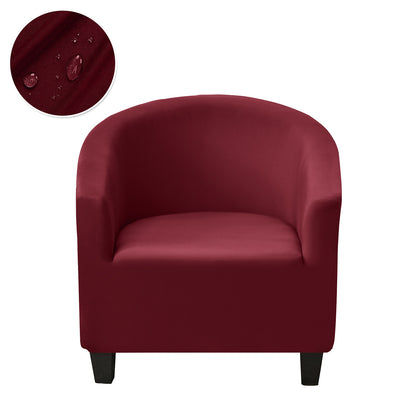 Solid Color Armchair Sofa Cover Stretch Washable Single Seater For Living Room Club Couch Slipcover Elastic Protector Cover 1PC