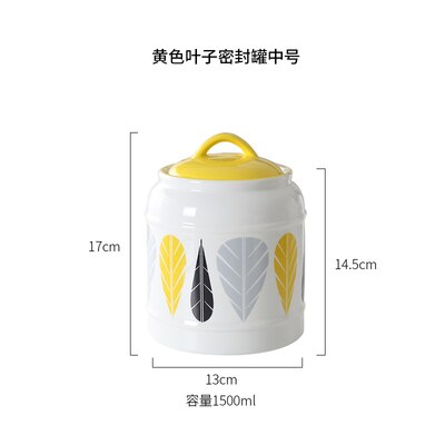 Japanese-style Ceramic Jars, Household Food Storage Jars, Sealed Jars, Kitchen Coffee Sugar Jars, Grain Storage Tanks, Tea Jars