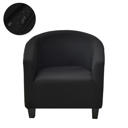 Solid Color Armchair Sofa Cover Stretch Washable Single Seater For Living Room Club Couch Slipcover Elastic Protector Cover 1PC