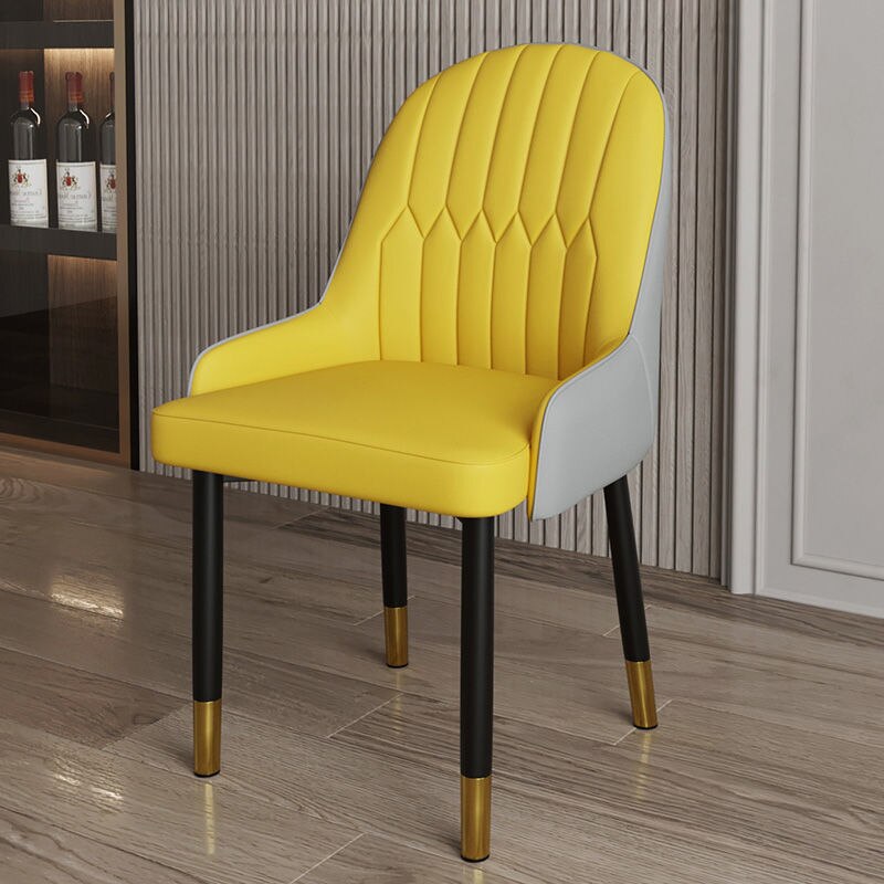 Light Luxury Home Back Arm Chair Dining Chair with Armrest Modern Minimalist Internet Celebrity Negotiation Nail Chair