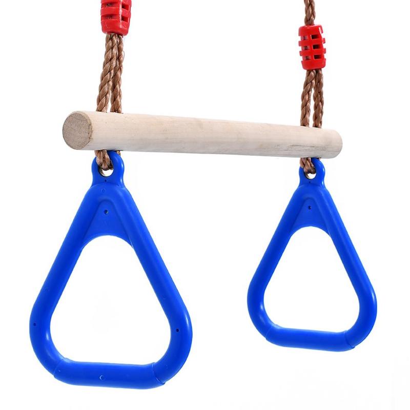 Children Outdoor Activity Safe Sports Rope Swing Wooden Rope Ladder Multi Rungs Climbing Game Toy Garden Park Sports Kit Gift