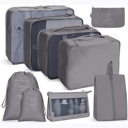 7/8/9 Piece Set Travel Storage Bags Home Foldable Toiletries Organizer For Clothes Shoe Luggage Packing Cube Suitcase Tidy Pouch