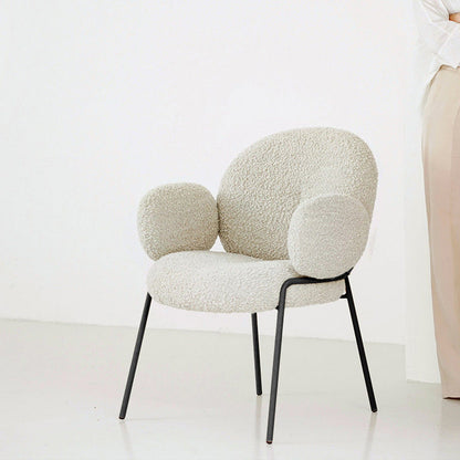 Floor Minimalist Designer Dining Chair Luxury White Lamb Simple Modern Dining Chair Room Lounge Family Muebles Furniture WWH35YH