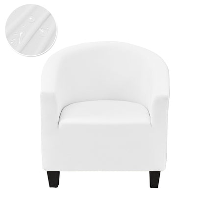 Solid Color Armchair Sofa Cover Stretch Washable Single Seater For Living Room Club Couch Slipcover Elastic Protector Cover 1PC