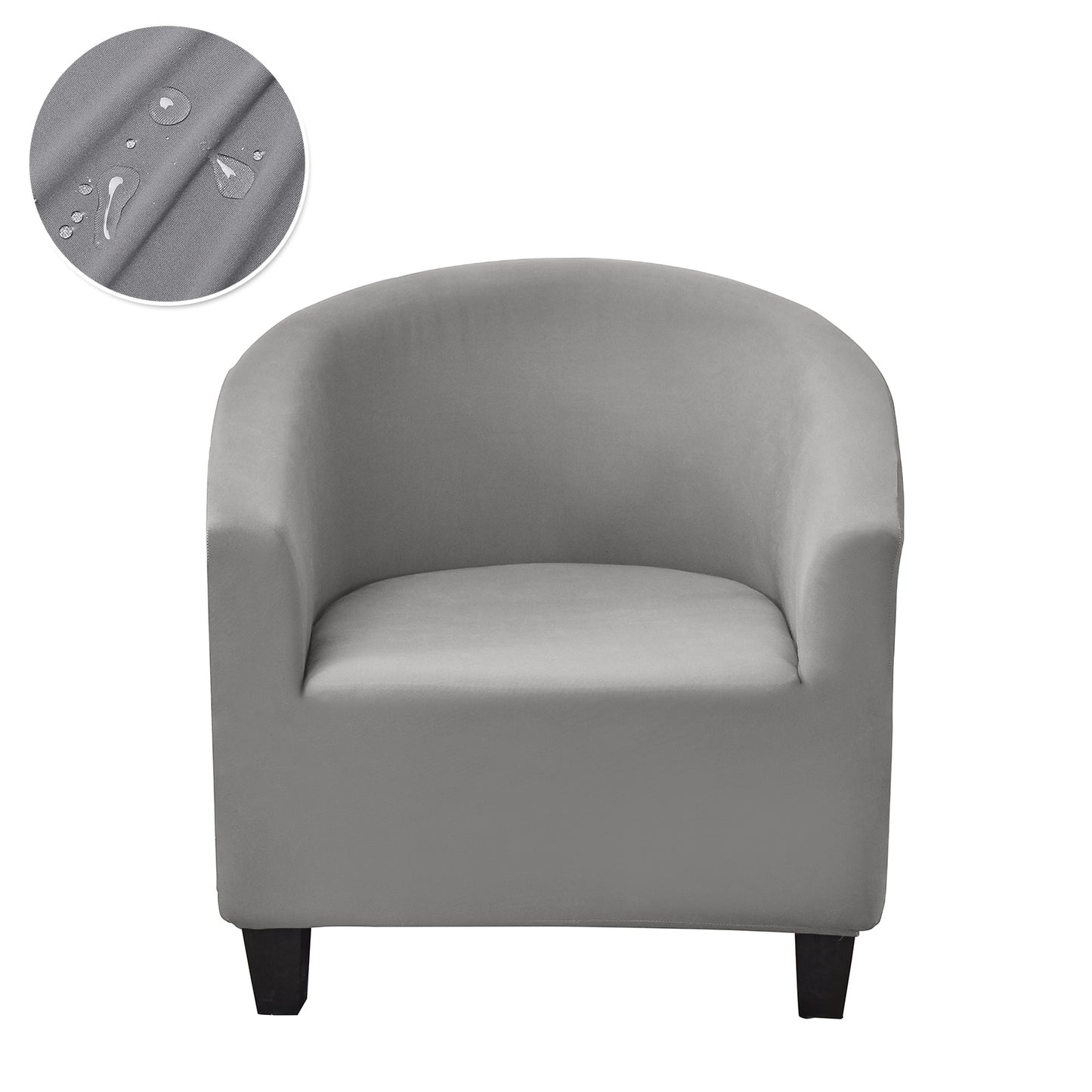 Solid Color Armchair Sofa Cover Stretch Washable Single Seater For Living Room Club Couch Slipcover Elastic Protector Cover 1PC