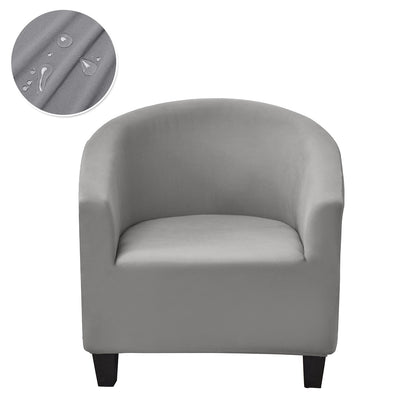 Solid Color Armchair Sofa Cover Stretch Washable Single Seater For Living Room Club Couch Slipcover Elastic Protector Cover 1PC