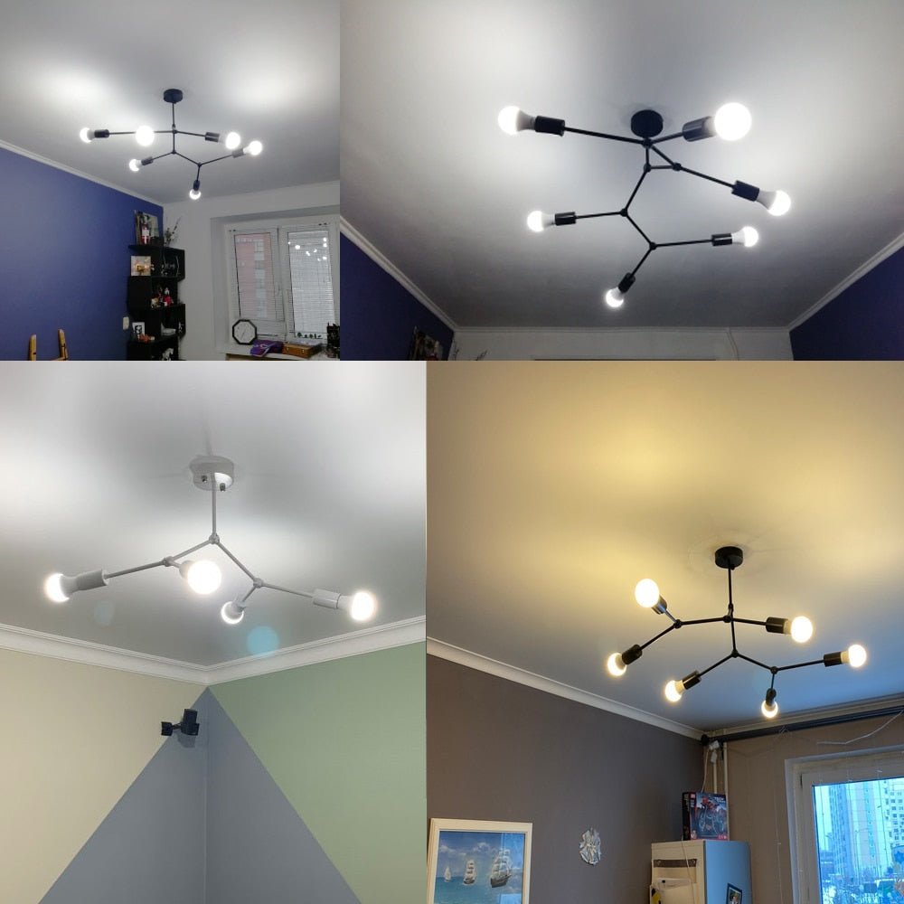 Molecule Led Chandelier Light E27 Home Kitchen Bedroom Illumination Ceiling Lamp Creative Indoor Chandeliers Lighting Fixturex