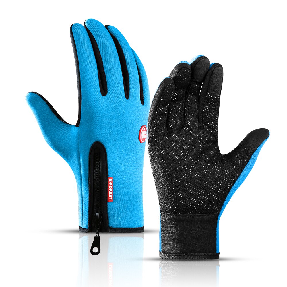 Winter Cycling Gloves With Wrist Support Touch Screen Bicycle Gloves Outdoor Sports Anti-slip Windproof Bike Full Finger Gloves