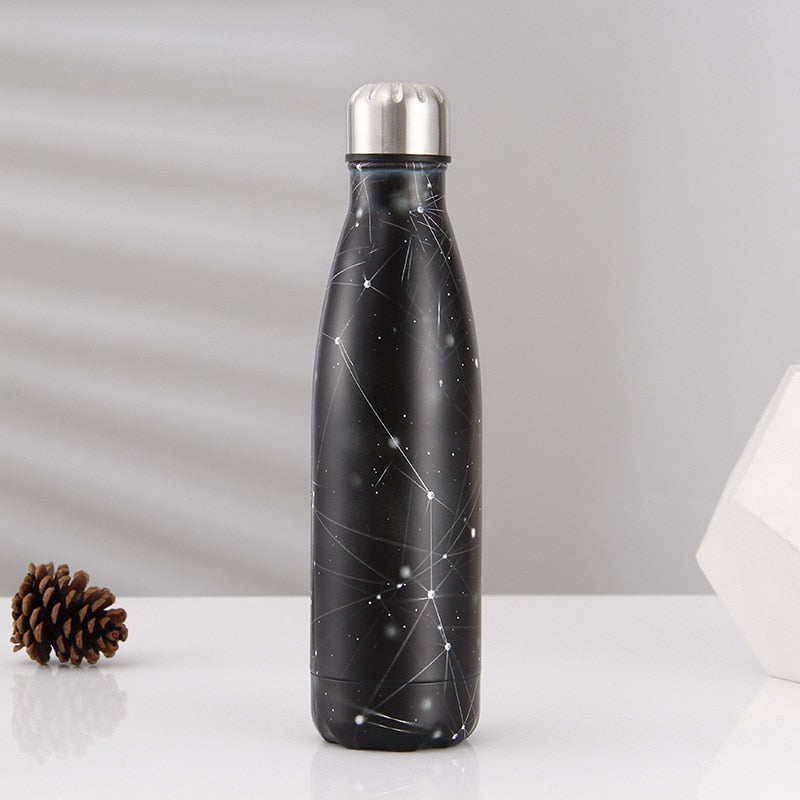 500ml Leaf Insulated Vacuum Thermos Water Bottle Sports GYM Drink Bottle Thermal Flask For Coffee