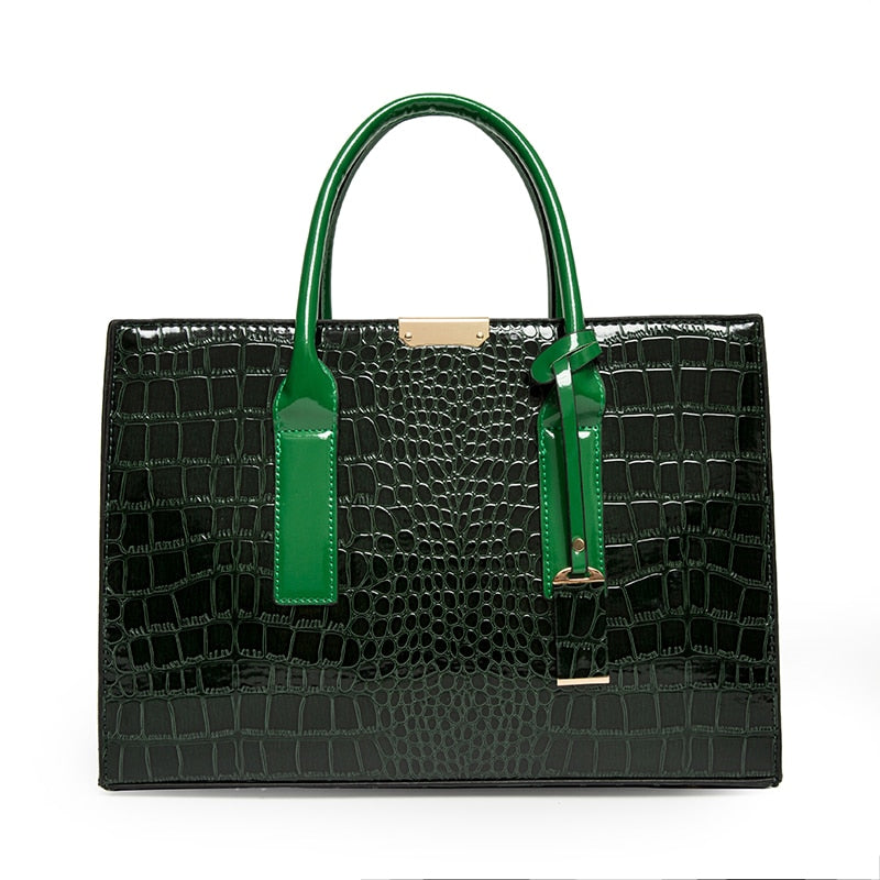 Luxury Womens Bags Designer Crocodile Pattern Shoulder Bag PU Leather Brand Woman Crossbody Casual Handbag  Women Tote Bags Sac