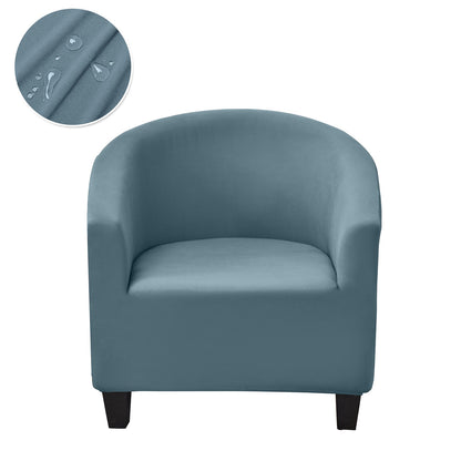 Solid Color Armchair Sofa Cover Stretch Washable Single Seater For Living Room Club Couch Slipcover Elastic Protector Cover 1PC