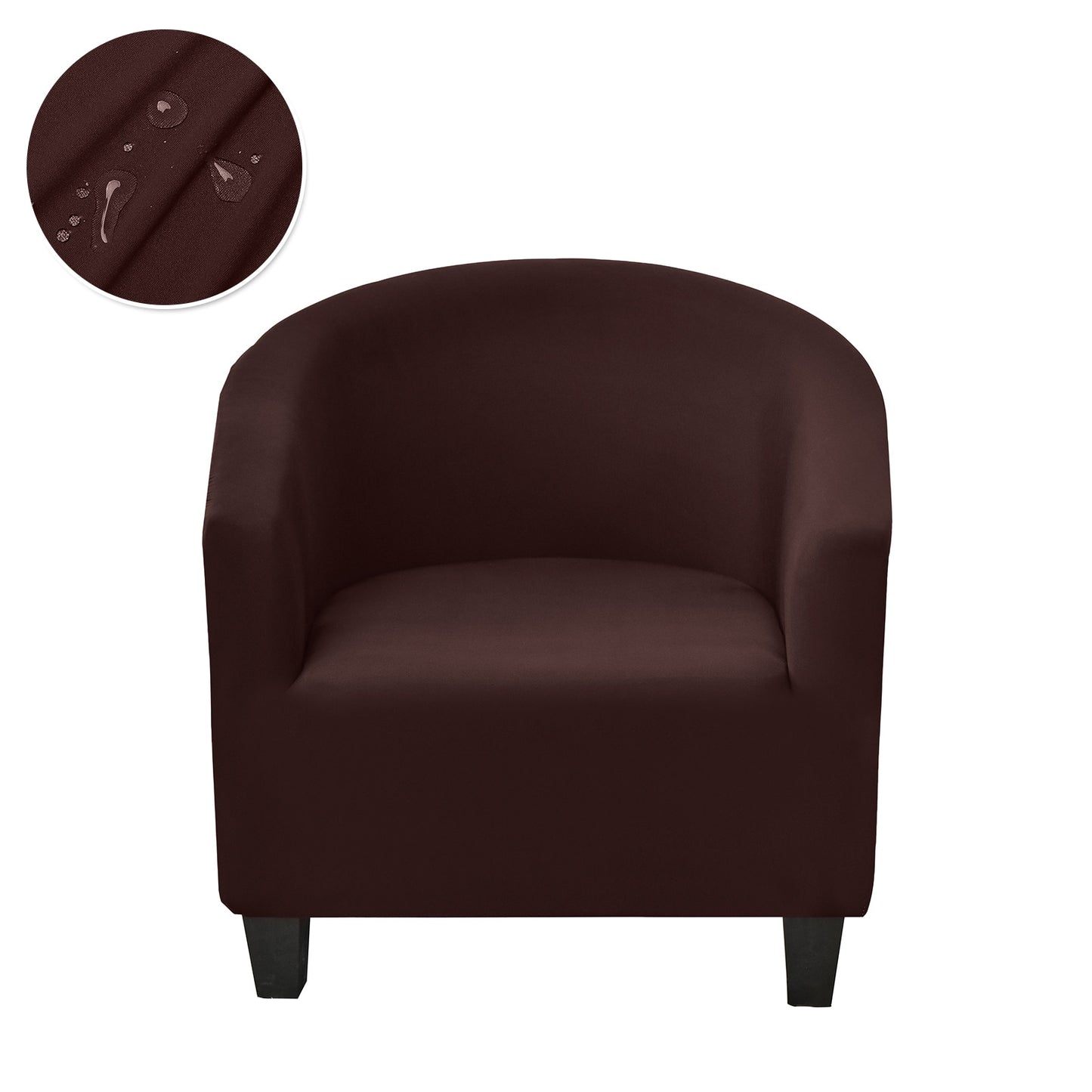 Solid Color Armchair Sofa Cover Stretch Washable Single Seater For Living Room Club Couch Slipcover Elastic Protector Cover 1PC
