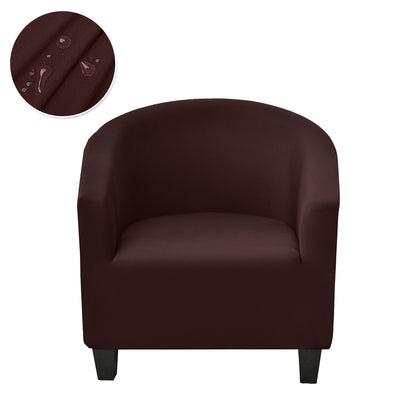 Solid Color Armchair Sofa Cover Stretch Washable Single Seater For Living Room Club Couch Slipcover Elastic Protector Cover 1PC