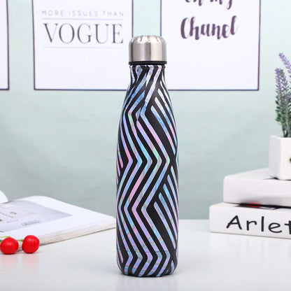 500ml Leaf Insulated Vacuum Thermos Water Bottle Sports GYM Drink Bottle Thermal Flask For Coffee