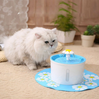 Cat Water Fountain Auto Filter USB Electric Mute Cat Drinking Bowl 1.6L Recirculate Filtring Drinker Water Dispenser Cat Health