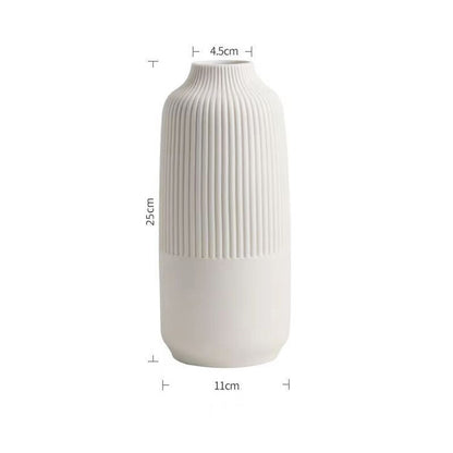 Nordic Small Caliber Insert Dried Flowers Decorative Ceramic Vases Modern Luxury Home Living Room Decoration Vases For Interior
