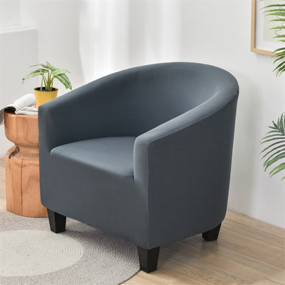 Solid Color Armchair Sofa Cover Stretch Washable Single Seater For Living Room Club Couch Slipcover Elastic Protector Cover 1PC