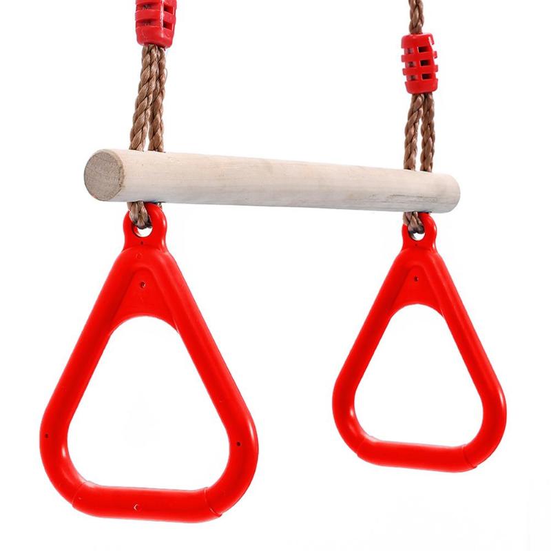 Children Outdoor Activity Safe Sports Rope Swing Wooden Rope Ladder Multi Rungs Climbing Game Toy Garden Park Sports Kit Gift