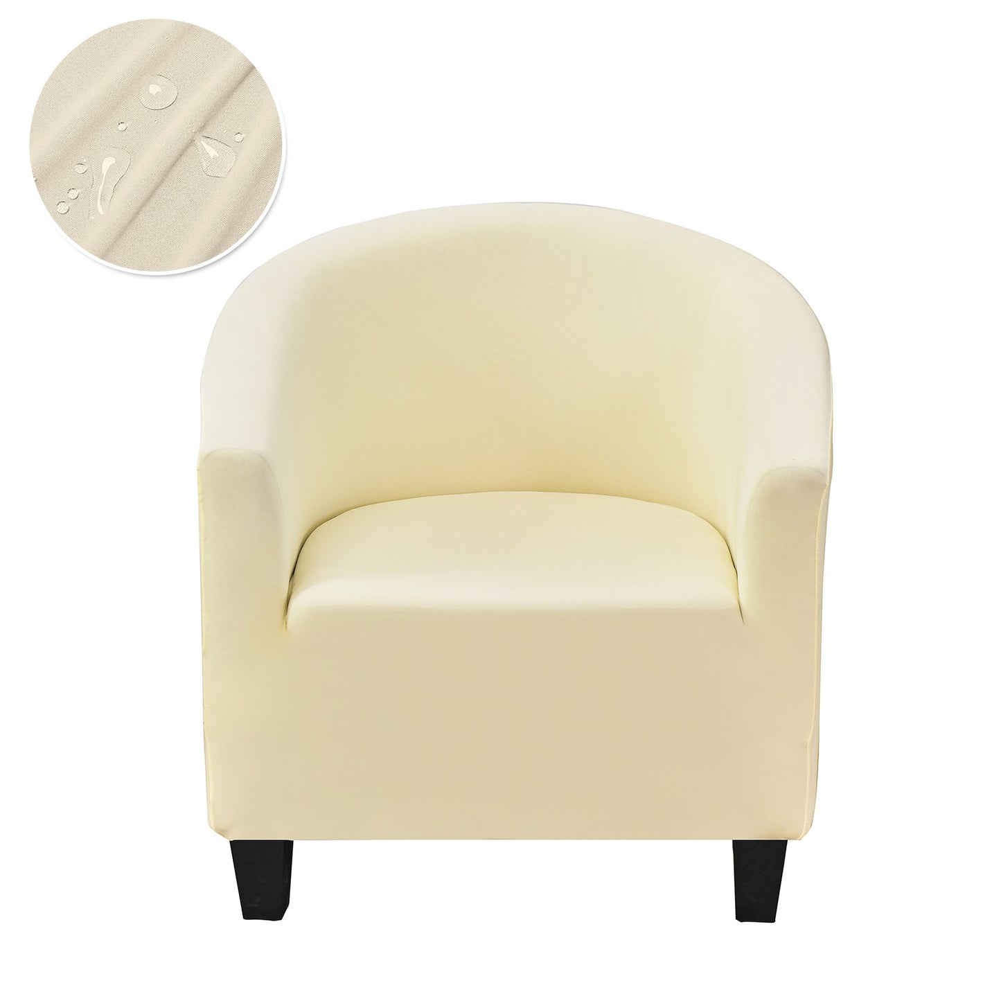 Solid Color Armchair Sofa Cover Stretch Washable Single Seater For Living Room Club Couch Slipcover Elastic Protector Cover 1PC